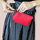 Поясная женская сумка «Альво» (красно-черная). Поясная сумка. Beauceant Co. (Босеан). Интернет-магазин Ярмарка Мастеров.  Фото №2