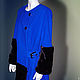 Blue coat with mink fur 'Fantasy'. Coats. Lana Kmekich (lanakmekich). Online shopping on My Livemaster.  Фото №2