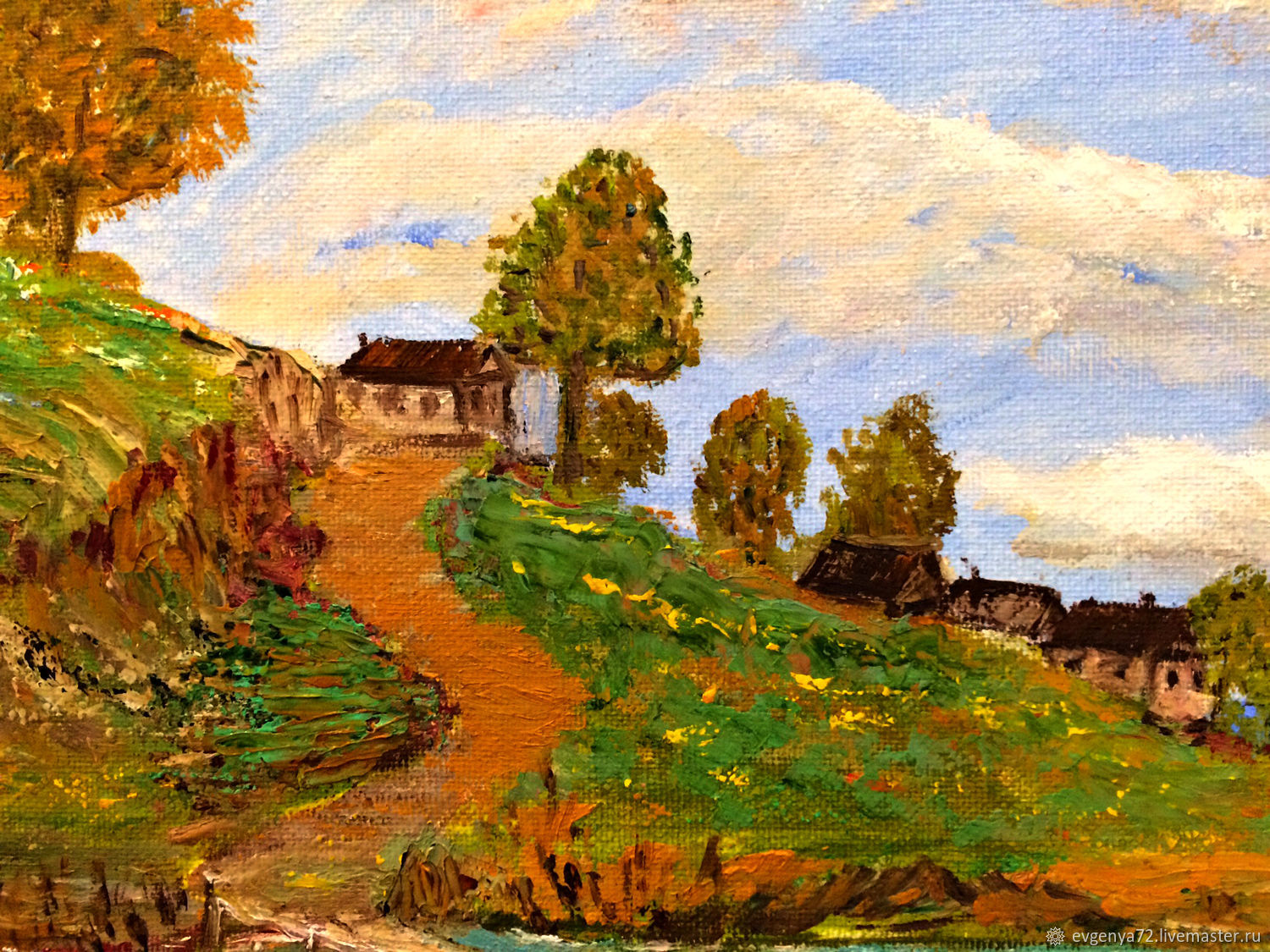Деревенька моя – заказать на Ярмарке Мастеров – EYWSBRU | Картины, Сочи