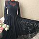 Elegant dress 'Bride-3' in black. Dresses. hand knitting from Galina Akhmedova. My Livemaster. Фото №5