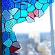 Калейдоскоп, уголок на окно в витражной технике Тиффани, Витражи, Москва,  Фото №1