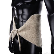 Мужской свитер из смесовой шерсти с узором "Олени"