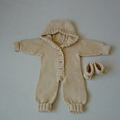Одежда детская handmade. Livemaster - original item Hand-knitted romper for girls. Handmade.