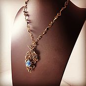Украшения handmade. Livemaster - original item Necklace: Togl chain with pendant Summer evening. Handmade.