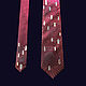 Royal ruby - Klimt series, narrow tie, author's painting, Ties, Moscow,  Фото №1