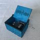 Blue music box-hurdy-gurdy Harry Potter. Musical souvenirs. musiccraftbox. Online shopping on My Livemaster.  Фото №2
