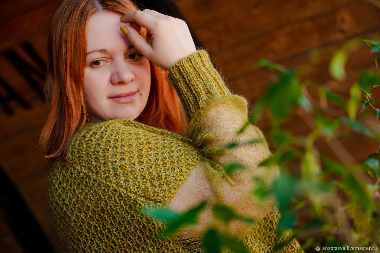 Джемпер вязаный \"Олива\" в интернет-магазине на Ярмарке Мастеров ...