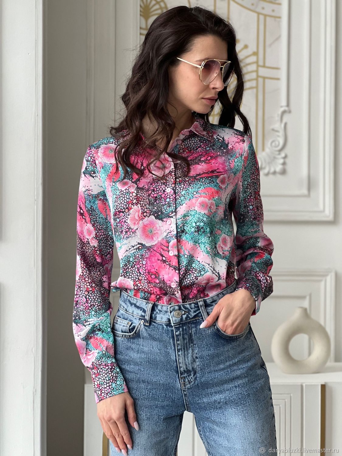 Рубашка женская купить в интернет-магазине Ярмарка Мастеров по цене ...