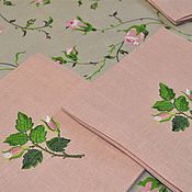 Для дома и интерьера handmade. Livemaster - original item Set of tablecloth and napkins with embroidery 