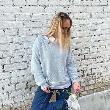 Одежда ручной работы. Ярмарка Мастеров - ручная работа Свитер РВАНЬ. Handmade.