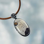 Украшения handmade. Livemaster - original item Pendant: Chalcedony pendant 