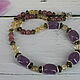 Necklace 'Quart' (amethyst, citrine, lepidolite, rauchtopaz). Necklace. Magic box. Online shopping on My Livemaster.  Фото №2