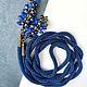 Long beads lariat 'Blue', Lariats, Novocheboksarsk,  Фото №1
