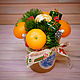 Order Bouquet of tangerines in craft pots. LeMaSoap (olesya-mashkova). Livemaster. . Soap Фото №3