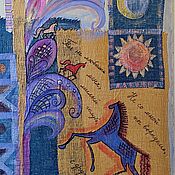 Картины и панно handmade. Livemaster - original item Paintings Run , run my horse. collage. Oil.80h60.Canvas.. Handmade.