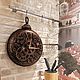 Wall Clock Steampunk Quartz Clock Industrial Style Upcycling. Watch. nbardova. My Livemaster. Фото №4