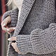 Cardigan grey with a hood. Coats. SHAPAR - knitting clothes. My Livemaster. Фото №6
