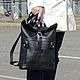  Backpack leather women's black Irma Mod R31-711. Backpacks. Natalia Kalinovskaya. Online shopping on My Livemaster.  Фото №2