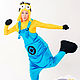 Minion costume for animator. The club animators, Carnival costumes, Ufa,  Фото №1