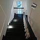 Лестница в стиле лофт массив лиственницы черный белый, Лестницы, Москва,  Фото №1