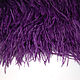 Trim of ostrich feathers 10-15 cm purple, braid, Moscow,  Фото №1