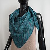 Snood knitted in two turns from kid-mohair