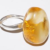 Украшения handmade. Livemaster - original item Ring with natural amber.. Handmade.