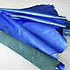 Order Genuine leather Bright blue Metallic 0,5mm. tarzderi. Livemaster. . Leather Фото №3