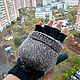 Митенки перчатки мужские без пальцев на подкладке цвет серый с чёрным. Митенки. Shop Time. Ярмарка Мастеров.  Фото №4