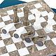 Order Chess made of stone 'Carthage' gray marble 40. H-Present more, than a gift!. Livemaster. . Chess Фото №3