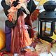 Doll witch (witch) for Halloween in orange. Dolls. puppet-stories-by-sanata. Online shopping on My Livemaster.  Фото №2