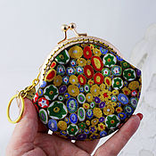 Сумки и аксессуары handmade. Livemaster - original item Purse with a Gold Clasp Multicolored Stones. Handmade.