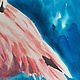 Paradise flamingo watercolor painting, beautiful bird painting. Pictures. marselart. My Livemaster. Фото №4
