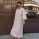 Order Copy of Copy of Maxi linen dress with embroidery. NATALINI. Livemaster. . Dresses Фото №3