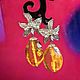 Order Copy of Copy of Copy of Amber Earrings. ELENA KARPOVA KB. Livemaster. . Earrings Фото №3