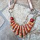 Orange Jasper necklace-Orange sun. Necklace. arisha-jewerly (arisha-jewerly). Online shopping on My Livemaster.  Фото №2