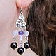 Earrings 'Aida'. Earrings. marina-roza. Online shopping on My Livemaster.  Фото №2