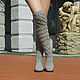 Demi-season boots ' Aurora'. High Boots. KnittedBoots. My Livemaster. Фото №4