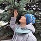 Заказать Синий комплект шапка и снуд зимний 202. Hats4you. Ярмарка Мастеров. . Шапки Фото №3