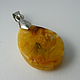 Pendant made of amber Volzhanka K-415. Pendants. Amber shop (vazeikin). Online shopping on My Livemaster.  Фото №2