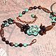 Order Necklace with turquoise 'Sorcery'. OsElena. Livemaster. . Necklace Фото №3