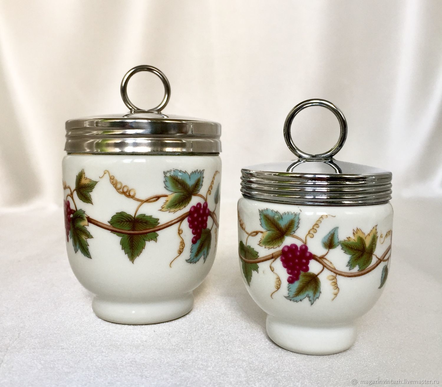 коддлер с блюдцем. кодлер виллерой. кодлер для яиц. кодлер на ножке. кодлер фарфоровый.