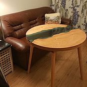 Для дома и интерьера handmade. Livemaster - original item Table river made of solid cedar Round. Handmade.