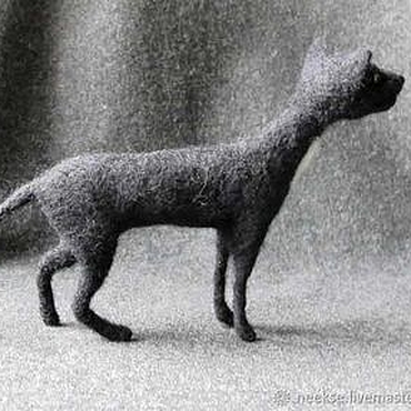 Куклы и игрушки ручной работы. Ярмарка Мастеров - ручная работа Черный кот. Handmade.