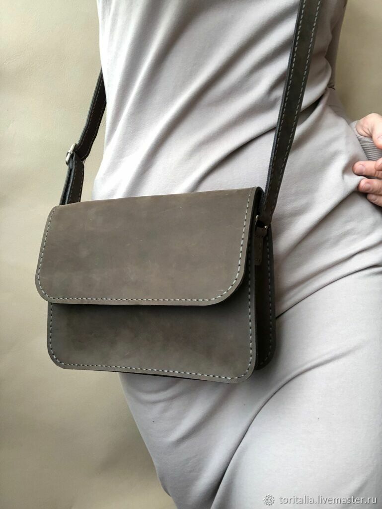Сумка кросс-боди из натуральной кожи, ручной шов в интернет-магазине ...