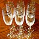 Set of six champagne glasses, Bohemia, Czechoslovakia. Vintage glasses. Mir Stariny. Online shopping on My Livemaster.  Фото №2
