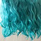 Mohair tress (blue) (for dolls). Doll hair. Hair and everything for dolls. My Livemaster. Фото №5