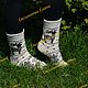 Calcetines: Suave lana de botas. Socks. Down shop (TeploPuha34). Ярмарка Мастеров.  Фото №5