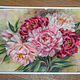 Order Painting of wool Luxury peonies. Galina Ansiforova. Livemaster. . Pictures Фото №3