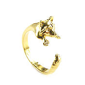 Украшения handmade. Livemaster - original item Raccoon ring, raccoon ring, golden raccoon ring. Handmade.